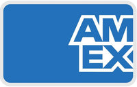 AMEX logo on a blue background